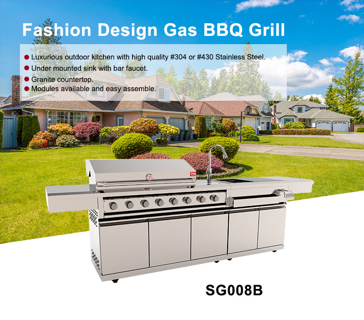 SG008B Outdoor Kitchen Kits Island Designs Area Modular Acnh Building