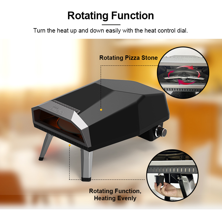 S12PZA2R Portable Wood Pizza Oven Outdoor Gas Stainless Pizza Oven